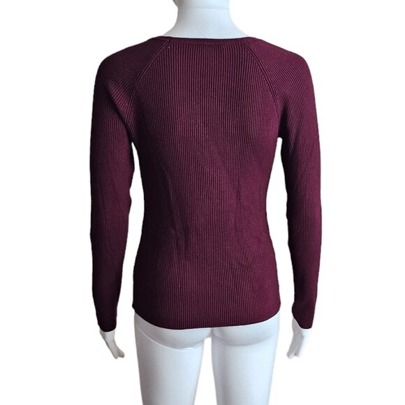 I.N.C. International Sweater Burgundy- Size Medium - Picture 2 of 4